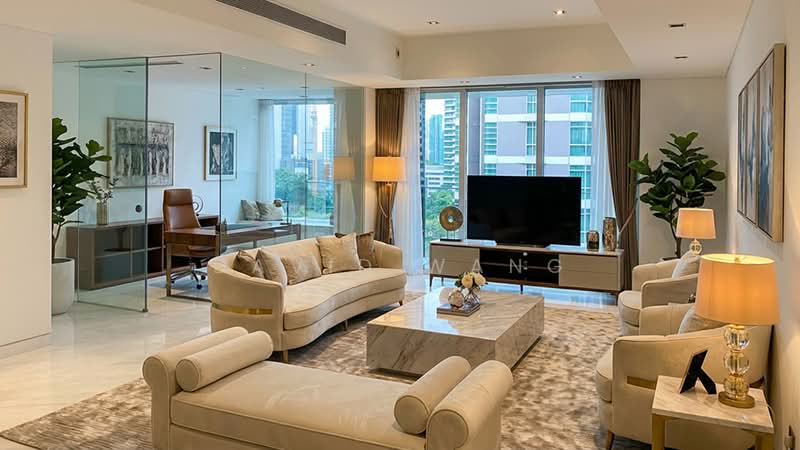 St. Regis Residences Singapore, 33 Tanglin Road, 4 Bedrooms, 1,959 sqft, Apartment For Rent, by David Wang, 500083373 - Living Room - PropertyGuru.com.sg