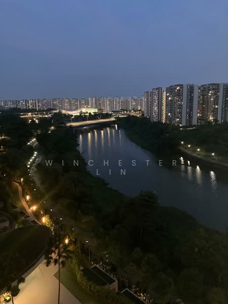 RiverTrees Residences Condominium For Sale at S$ 1,850,000 | PropertyGuru Singapore - Night View from Sungei Punggol