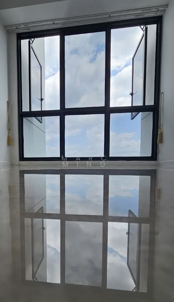 Waterbank at Dakota, 25 Dakota Crescent, 3 Bedrooms, 1,141 sqft, Condominium For Rent, by Marc Ming, 500083474 - Dining View Out. Polished marble - PropertyGuru.com.sg