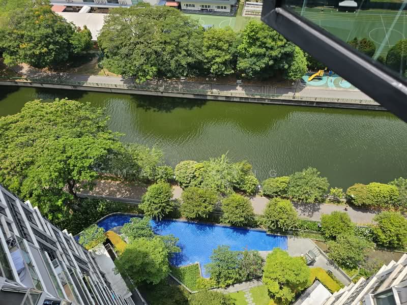 Waterbank at Dakota, 25 Dakota Crescent, 3 Bedrooms, 1,141 sqft, Condominium For Rent, by Marc Ming, 500083474 - View down on River from Master Room - PropertyGuru.com.sg