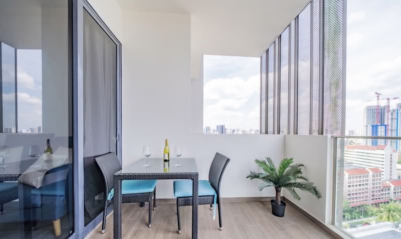 Uptown @ Farrer, 2  Perumal Road Singapore, 2 Bedrooms, 538 sqft, Condominium For Rent, by Yu Tianxin, 500083566 - Balcony - PropertyGuru.com.sg
