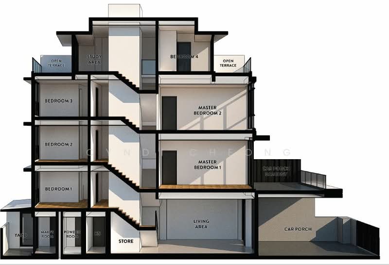 Brand New 3.5 Storey Terrace At Simon Lane Terraced House For Sale at S$ 6,500,000 | PropertyGuru Singapore - Bedroom