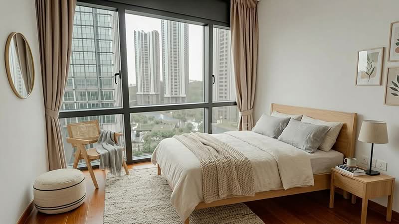 Normanton Park Condominium For Sale at S$ 1,780,000 | PropertyGuru Singapore - Master Bedroom Reimagined