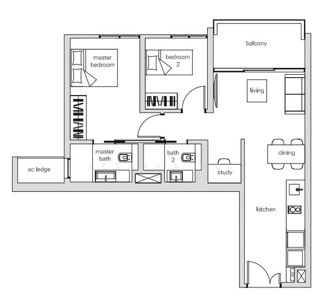 The Panorama, Ang Mo Kio Avenue 2, 2 Bedrooms, 786 sqft, Condominium For Sale, by Jessica Ng, 500083790 - PropertyGuru.com.sg