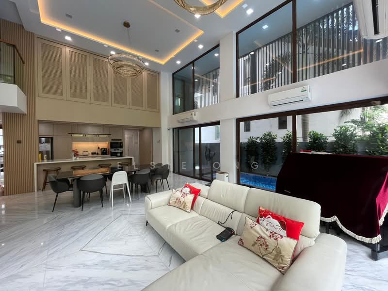 Seletar Hills Estate Semi-Detached House For Sale at S$ 10,088,888 | PropertyGuru Singapore - Living Room