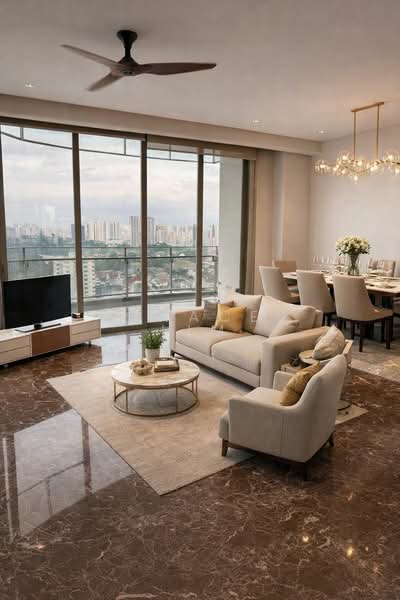 Ferrell Residences Condominium For Sale at S$ 4,700,000 | PropertyGuru Singapore - Living Room