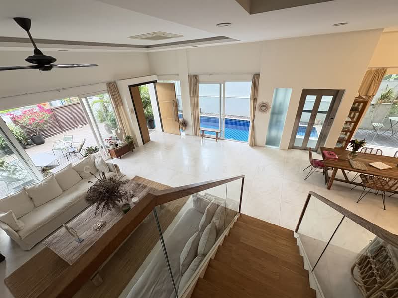 Serangoon garden Semi D, , 5 Bedrooms, 5,000 sqft, Semi-Detached House For Rent, by Cyril Tuzemen, 500083992 - Living Room - PropertyGuru.com.sg