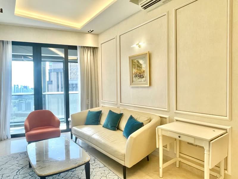 DUO Residences, 1 Fraser Street, 2 Bedrooms, 1,001 sqft, Apartment For Rent, by Rena Koh, 500084077 - Living Room - PropertyGuru.com.sg