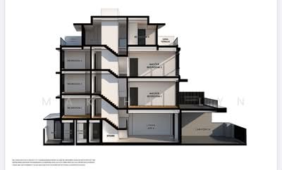 For Sale - Don't Miss! Brand New Freehold 3.5 Storey Inter-Terrace with Private Lift in Kovan