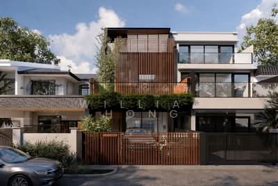 For Sale - 7m Frontage Brand New Terrace with lift in Farleigh Ave, Serangoon Gardens