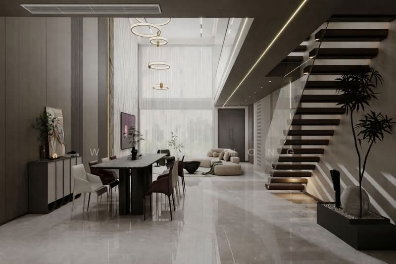 7m Frontage Brand New Terrace with lift in Farleigh Ave, Serangoon Gardens Terraced House For Sale at S$ 7,388,000 | PropertyGuru Singapore - Living Room