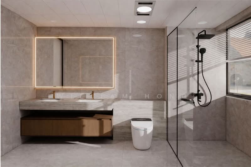 7m Frontage Brand New Terrace with lift in Farleigh Ave, Serangoon Gardens Terraced House For Sale at S$ 7,388,000 | PropertyGuru Singapore - Bathroom