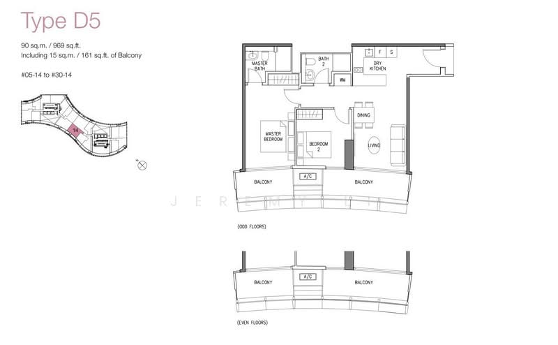 DUO Residences, 1 Fraser Street, 2 Bedrooms, 969 sqft, Apartment For Rent, by Jeremy Li, 500084178 - PropertyGuru.com.sg