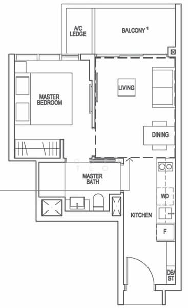 Riverfront Residences Condominium For Sale at S$ 745,000 | PropertyGuru Singapore