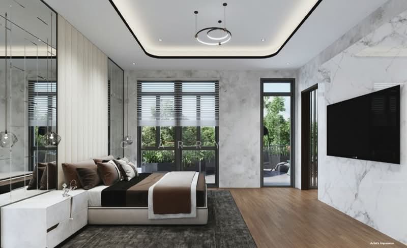 Corner Terrace 3.5 Storey @ Kembawang ⭐️ Brand New ⭐️ Lift & Pool ★Eminence Landed★ Corner Terrace For Sale at S$ 8,080,000 | PropertyGuru Singapore - Bedroom