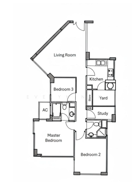 Regentville, 8 Hougang Street 92, 3 Bedrooms, 980 sqft, Condominium For Rent, by Evelyn Neo 梁慧雯, 500084361 - PropertyGuru.com.sg