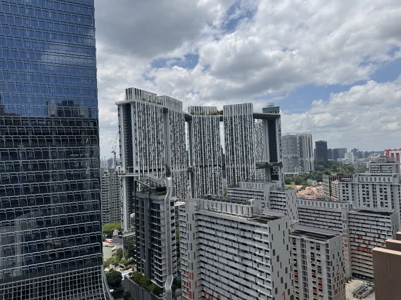 One Bernam, 1 Bernam Street, 2 Bedrooms, 732 sqft, Condominium For Rent, by Zane Soo 苏昱能, 500084806 - City View from Balcony - PropertyGuru.com.sg