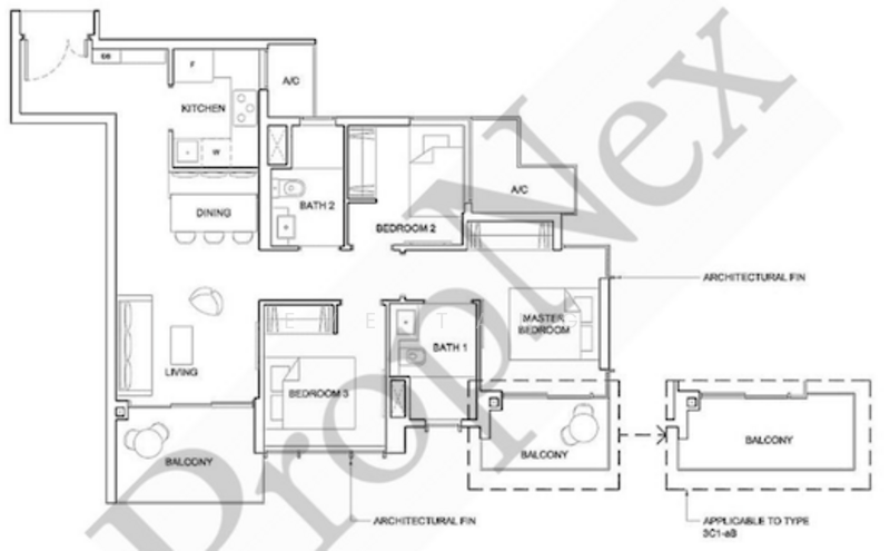 High Park Residences, 23 Fernvale Road, 3 Bedrooms, 893 sqft, Condominium For Sale, by Eve Tang, 500084977 - PropertyGuru.com.sg