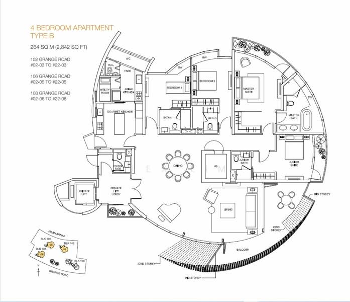 Cliveden at Grange Condominium For Sale at S$ 9,311,111 | PropertyGuru Singapore