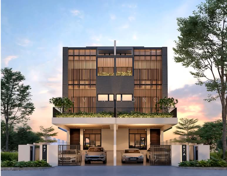 Brand New 3.5 Stys Semi-Detached with Attic, Pool & Home Lift in Kembangan Estate Semi-Detached House For Sale at S$ 6,300,000 | PropertyGuru Singapore - Exterior