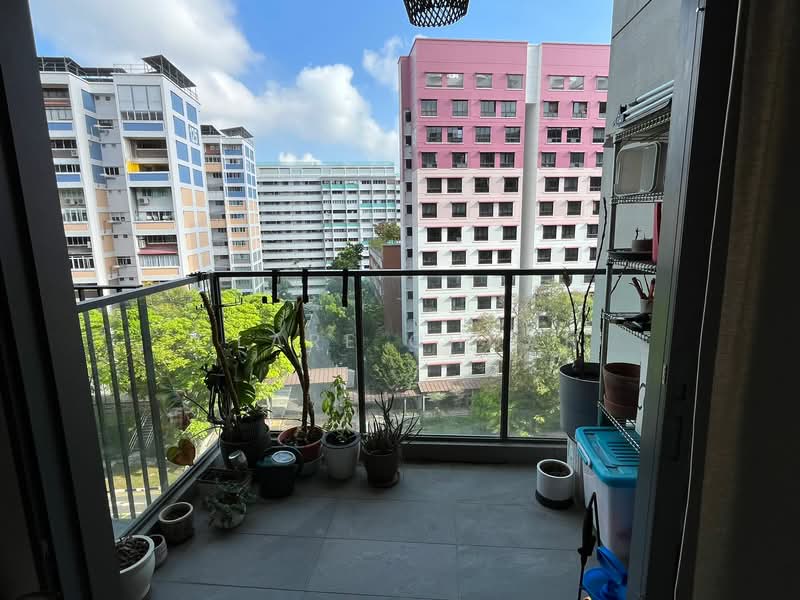 Affinity At Serangoon, 24 Serangoon North Avenue 1, 1 Bedroom, 614 sqft, Condominium For Rent, by Clare Chuah, 500085685 - Balcony - PropertyGuru.com.sg
