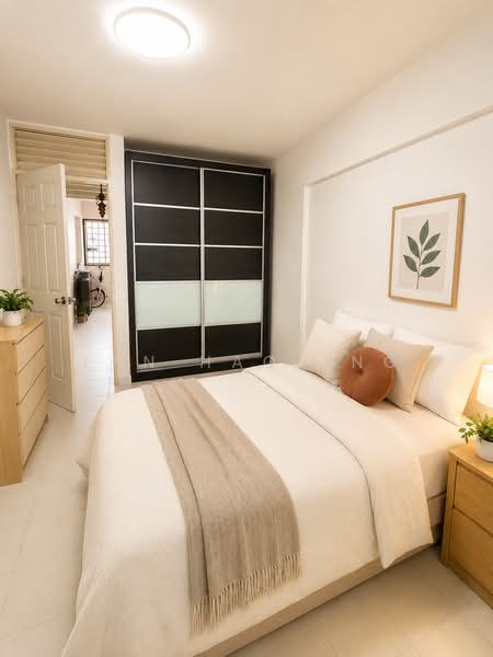 106 Bedok Reservoir Road, 106 Bedok Reservoir Road, 3 Bedrooms, 980 sqft, HDB Flat For Sale, by Fan Hao Ang, 500085915 - AI rendering Bedroom - PropertyGuru.com.sg