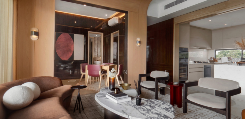 Watten House Condominium For Sale at S$ 7,837,000 | PropertyGuru Singapore - Living Room