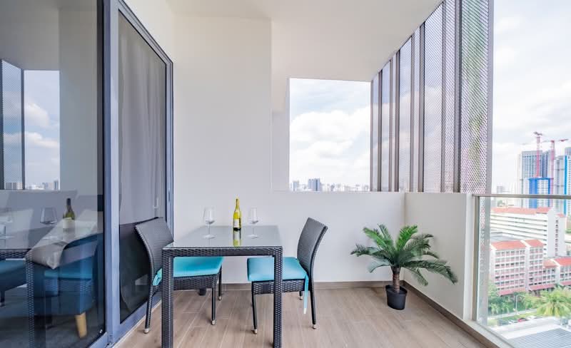 Uptown @ Farrer, 2  Perumal Road Singapore, 2 Bedrooms, 538 sqft, Condominium For Rent, by Jackson Ho, 500086237 - Balcony - PropertyGuru.com.sg