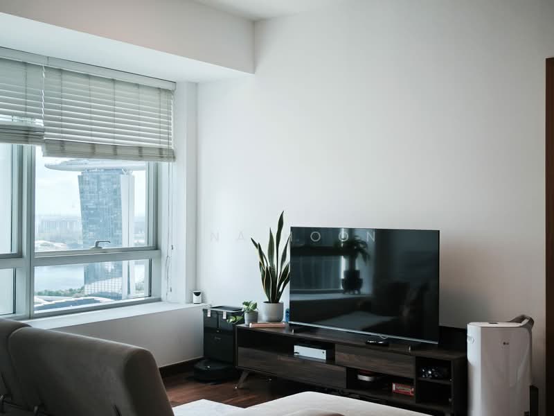 The Sail @ Marina Bay, 2 Marina Boulevard, 2 Bedrooms, 1,033 sqft, Condominium For Rent, by Gina Hoon, 500086298 - Living Room - PropertyGuru.com.sg