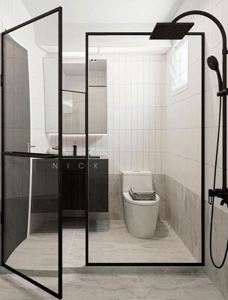 817A Keat Hong Link HDB Flat For Sale at S$ 639,000 | PropertyGuru Singapore - Master Bath (Virtual Staging)