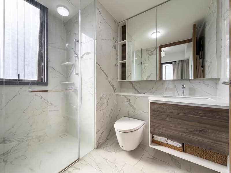 Parc Botannia Condominium For Sale at S$ 1,350,000 | PropertyGuru Singapore - Master Bathroom