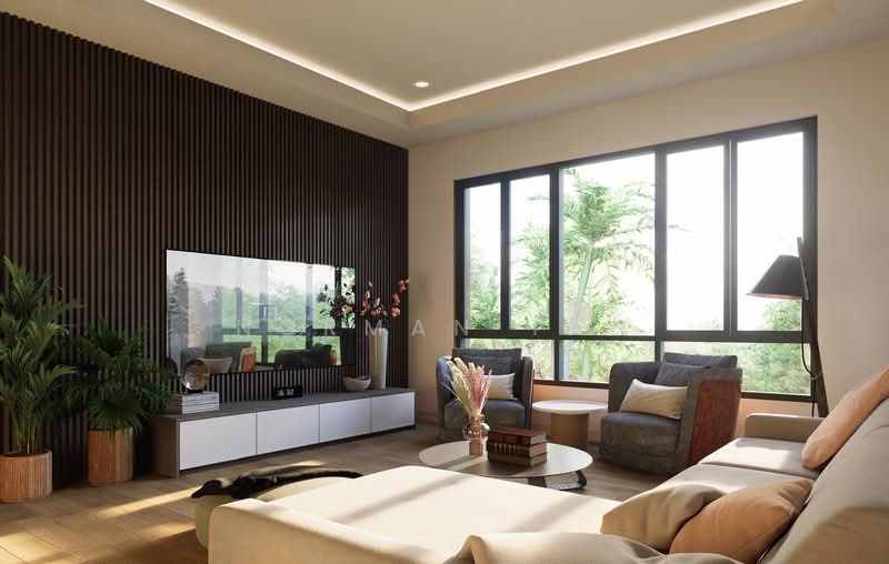 Seletar Hills Estate Semi-Detached House For Sale at S$ 9,500,000 | PropertyGuru Singapore - Living Room