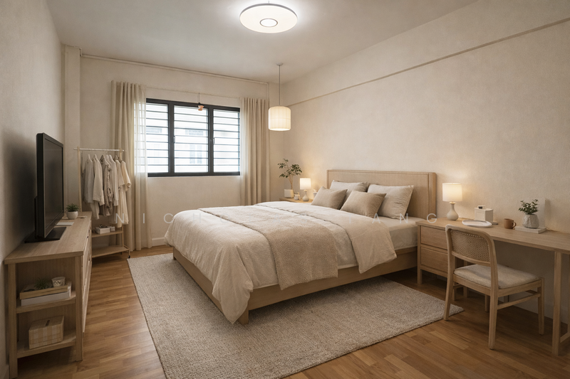 277 Tampines Street 22 HDB Flat For Sale at S$ 630,000 | PropertyGuru Singapore - Bedroom 2 (render)