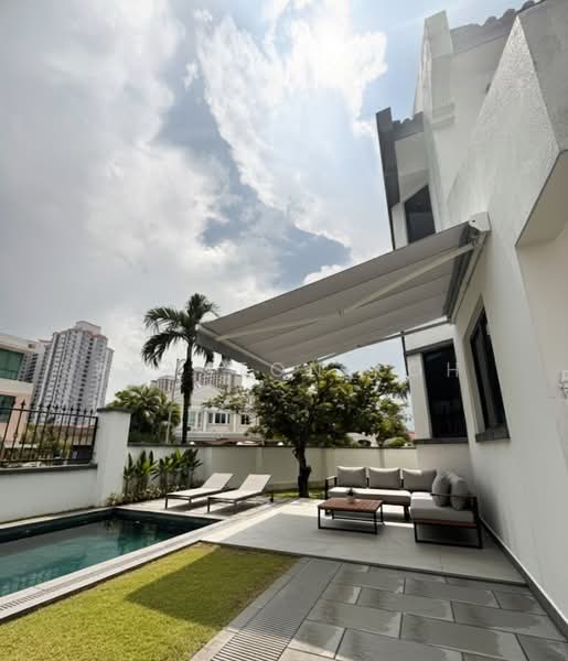 ❤️ Gerald Mugliston Estate Corner Terrace For Sale at S$ 5,388,000 | PropertyGuru Singapore - Exterior - artist impression. 