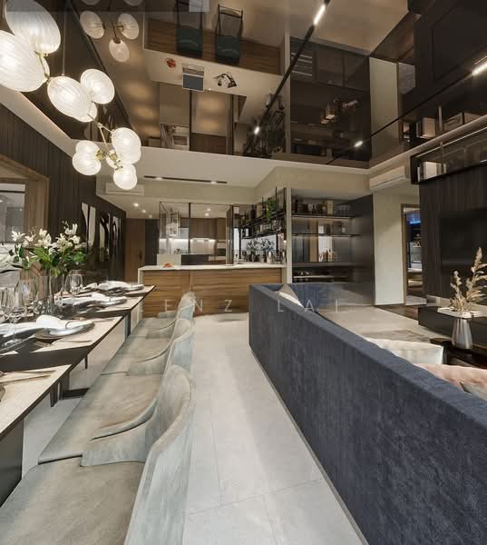 Lentor Modern Condominium For Sale at S$ 3,700,000 | PropertyGuru Singapore - Living and Dining