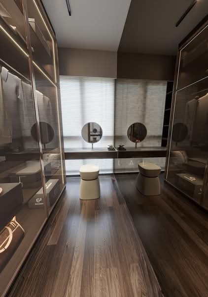 Lentor Modern Condominium For Sale at S$ 3,700,000 | PropertyGuru Singapore - Walk in wardrobe