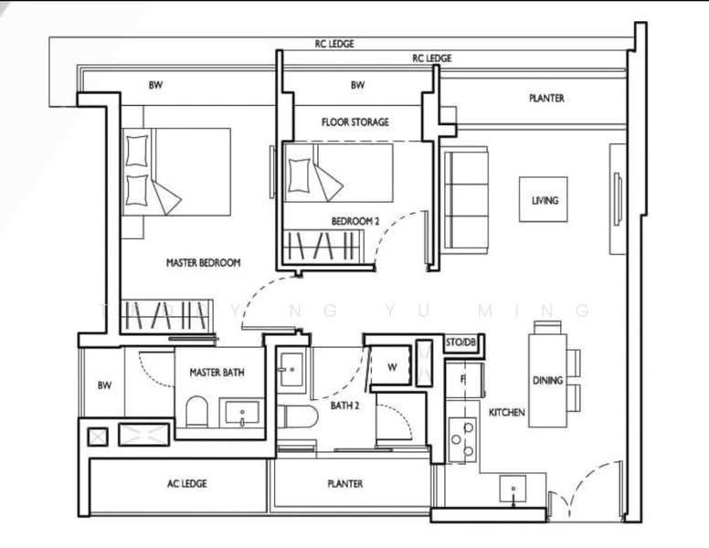 D'Nest, 135 Pasir Ris Grove, 2 Bedrooms, 753 sqft, Condominium For Rent, by Teddy Ng Yu Ming, 500087665 - PropertyGuru.com.sg