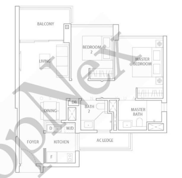 JadeScape, 2 Shunfu Road, 2 Bedrooms, 775 sqft, Condominium For Rent, by Joshua Ng Xuan, 500087746 - PropertyGuru.com.sg