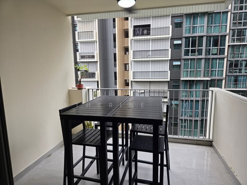 The Terrace, 102 Edgedale Plains, 3 Bedrooms, 1,076 sqft, Executive Condominium For Rent, by Katherine Tay, 500087805 - Balcony - PropertyGuru.com.sg