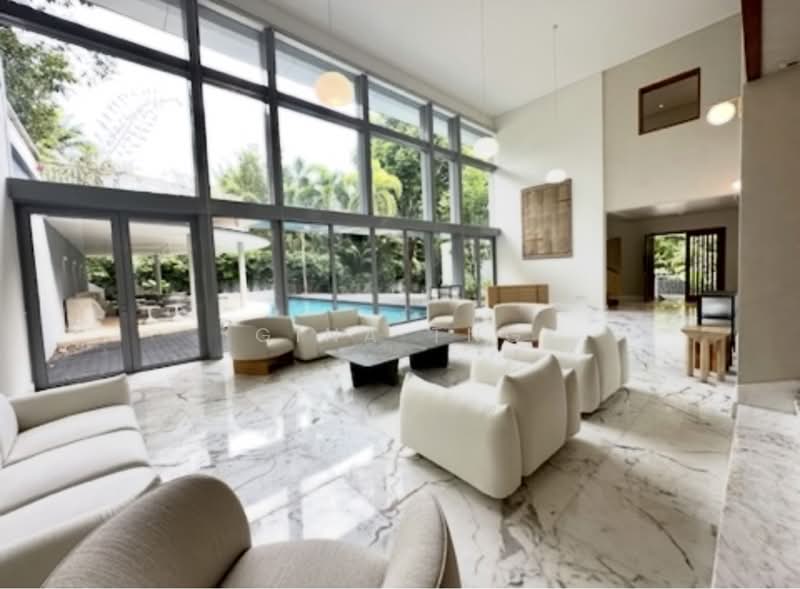 Modern majestic Gcb located next to Botanical Gardens, Modern, stunning Gcb at Cluny Park Road, 5 Bedrooms, 8,000 sqft, Good Class Bungalow For Rent, by Gina Tng, 500087866 - Living Room - PropertyGuru.com.sg
