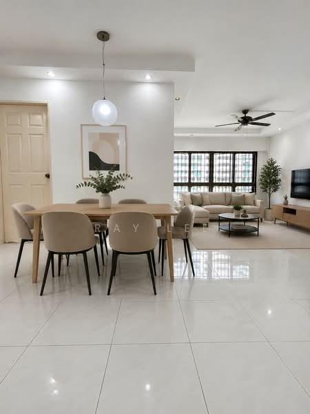 633 Choa Chu Kang North 6, 633 Choa Chu Kang North 6, 4 Bedrooms, 1,367 sqft, HDB Flat For Sale, by Ray Lee, 500087955 - Virtually Staged Living & Dining - PropertyGuru.com.sg