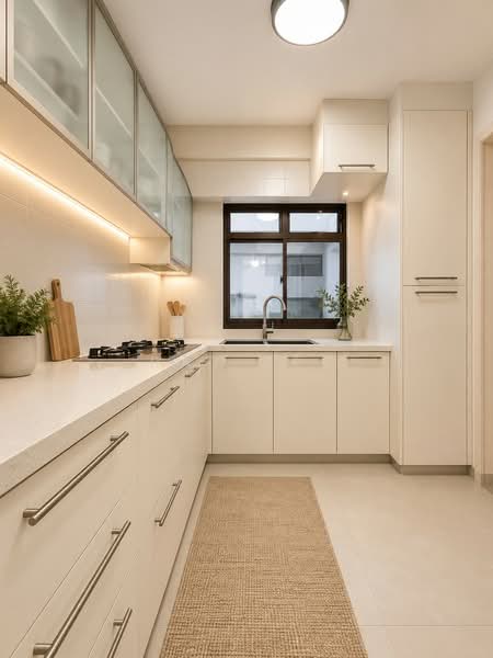 633 Choa Chu Kang North 6, 633 Choa Chu Kang North 6, 4 Bedrooms, 1,367 sqft, HDB Flat For Sale, by Ray Lee, 500087955 - Virtually Staged Kitchen - PropertyGuru.com.sg