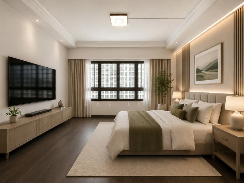 633 Choa Chu Kang North 6, 633 Choa Chu Kang North 6, 4 Bedrooms, 1,367 sqft, HDB Flat For Sale, by Ray Lee, 500087955 - Virtually Stage Master Bedroom - PropertyGuru.com.sg