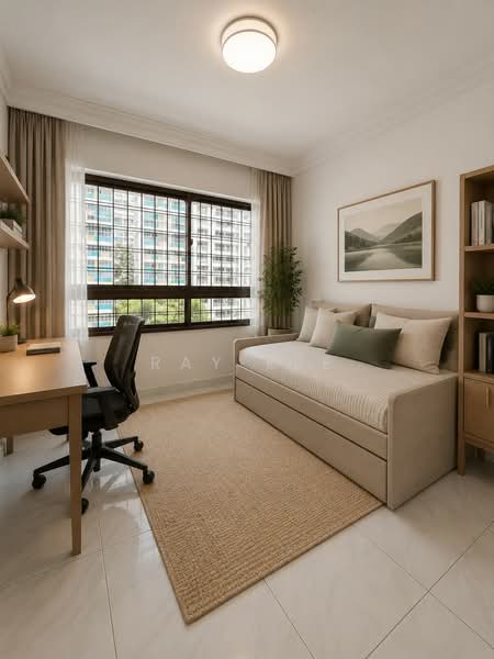 633 Choa Chu Kang North 6, 633 Choa Chu Kang North 6, 4 Bedrooms, 1,367 sqft, HDB Flat For Sale, by Ray Lee, 500087955 - Virtually Staged Bedroom 4 - PropertyGuru.com.sg