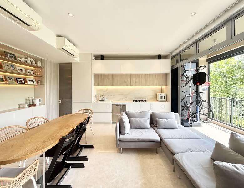 RiverTrees Residences Cluster House For Sale at S$ 2,788,888 | PropertyGuru Singapore - Living Room