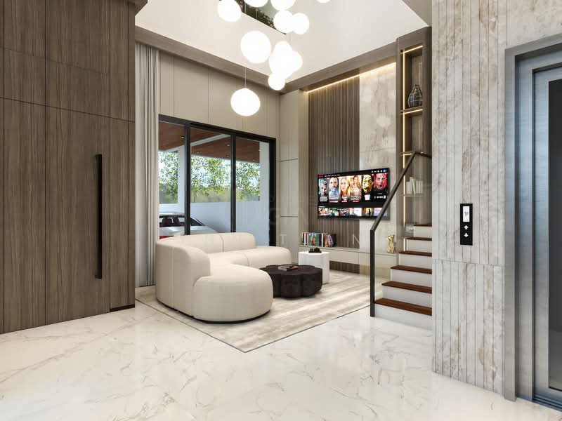❤️GIANT⚡️Modern Luxury Corner Terrace for Multi Generation w Pool at Lorong Melayu, Lorong Melayu/ Lorong Marzuki/ Kembangan Estate, 5 Bedrooms, 5,885 sqft, Corner Terrace For Sale, by Lynn Tiang, 500088374 - Living Room - PropertyGuru.com.sg