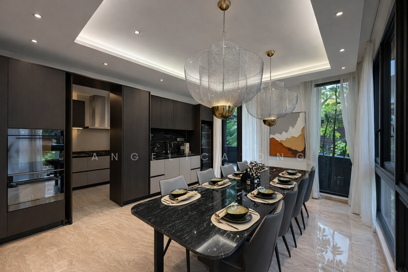 Gorgeous Brand New Semi-D Nassim, Stevens Semi-Detached House For Sale at S$ 14,980,000 | PropertyGuru Singapore - Dining Room