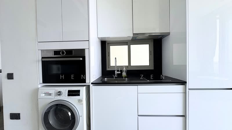 Kallang Riverside, 51 Kampong Bugis, 1 Bedroom, 517 sqft, Condominium For Rent, by Heng Yi Zen, 500088451 - Kitchen - PropertyGuru.com.sg