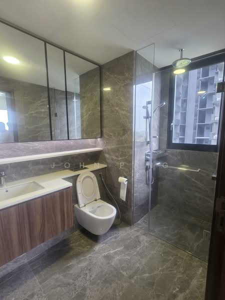 Lentor Modern, Lentor Central, 3 Bedrooms, 1,109 sqft, Condominium For Rent, by John Pang, 500088618 - Bathroom - PropertyGuru.com.sg