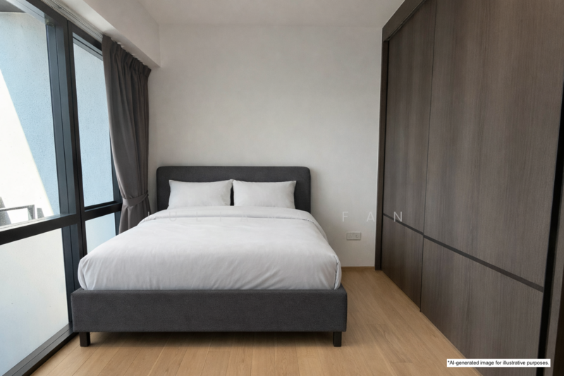 Piccadilly Grand, 5 Northumberland Road, 1 Bedroom, 517 sqft, Condominium For Rent, by Juliana Fan, 500088638 - Bedroom - PropertyGuru.com.sg